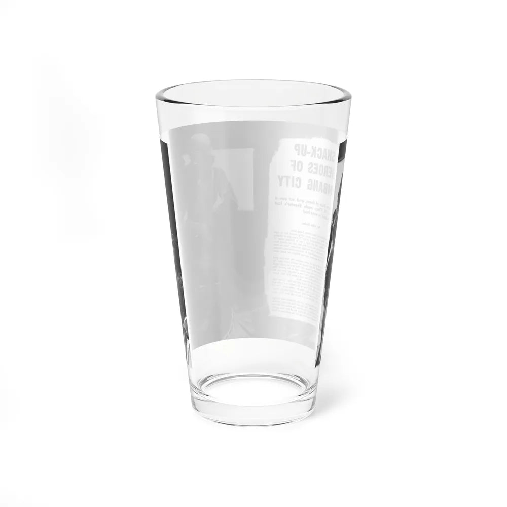 Shack-Up Heroes of Bambang City, True War, July 1958 (Magazine Illustration) Pint Glass 16oz - Go Mug Yourself