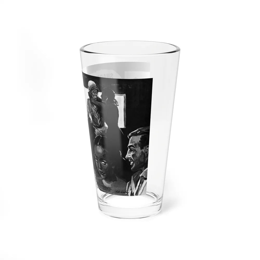 Shack-Up Heroes of Bambang City, True War, July 1958 (Magazine Illustration) Pint Glass 16oz - Go Mug Yourself