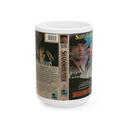 SHADOW HUNTER (VHS COVER) - White Coffee Mug 15oz - Go Mug Yourself