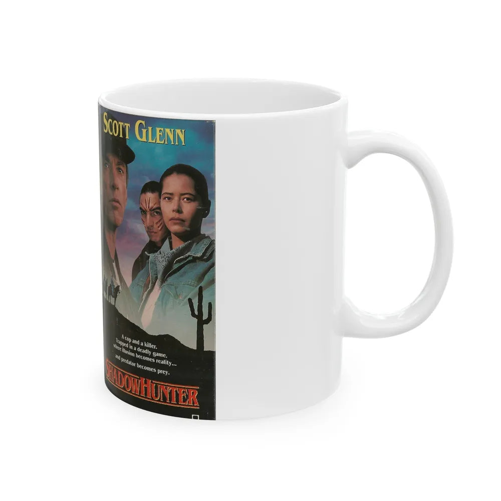 SHADOW HUNTER (VHS COVER) - White Coffee Mug-Go Mug Yourself