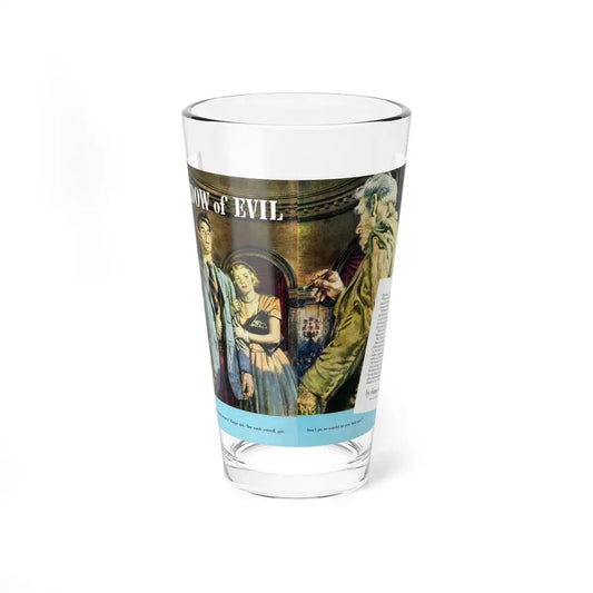 Shadow of Evil, Today's Woman Magazine, November 1949 (Magazine Illustration) Pint Glass 16oz 16oz - Go Mug Yourself