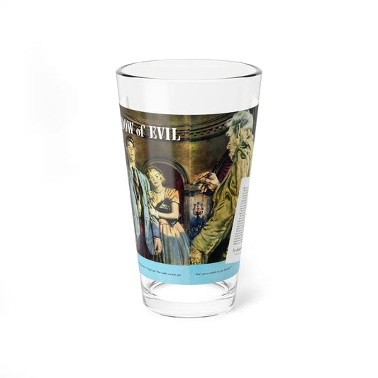 Shadow of Evil, Today's Woman Magazine, November 1949 (Magazine Illustration) Pint Glass 16oz-16oz-Go Mug Yourself