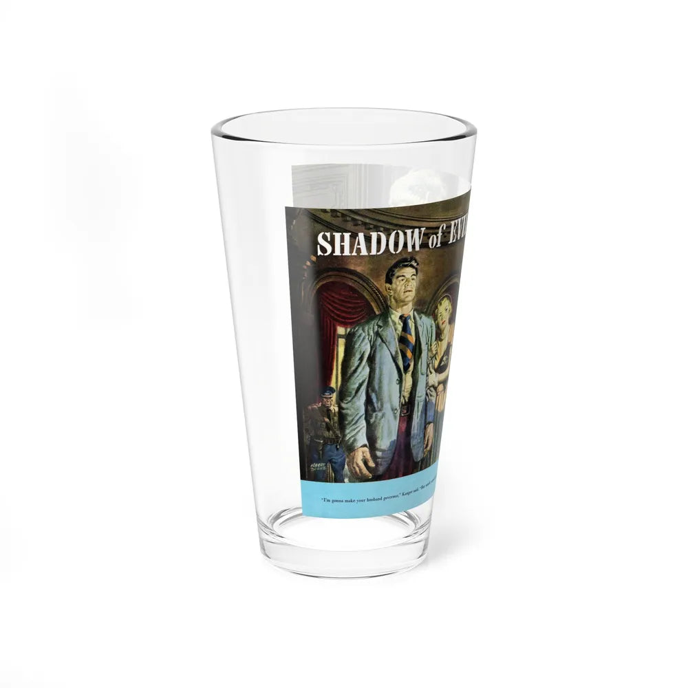 Shadow of Evil, Today's Woman Magazine, November 1949 (Magazine Illustration) Pint Glass 16oz-Go Mug Yourself