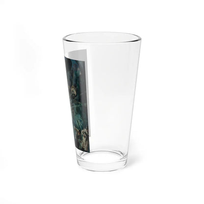 Shadow of Fu Manchu, Collier's interior illustration, May 8, 1948 (Magazine Illustration) Pint Glass 16oz - Go Mug Yourself