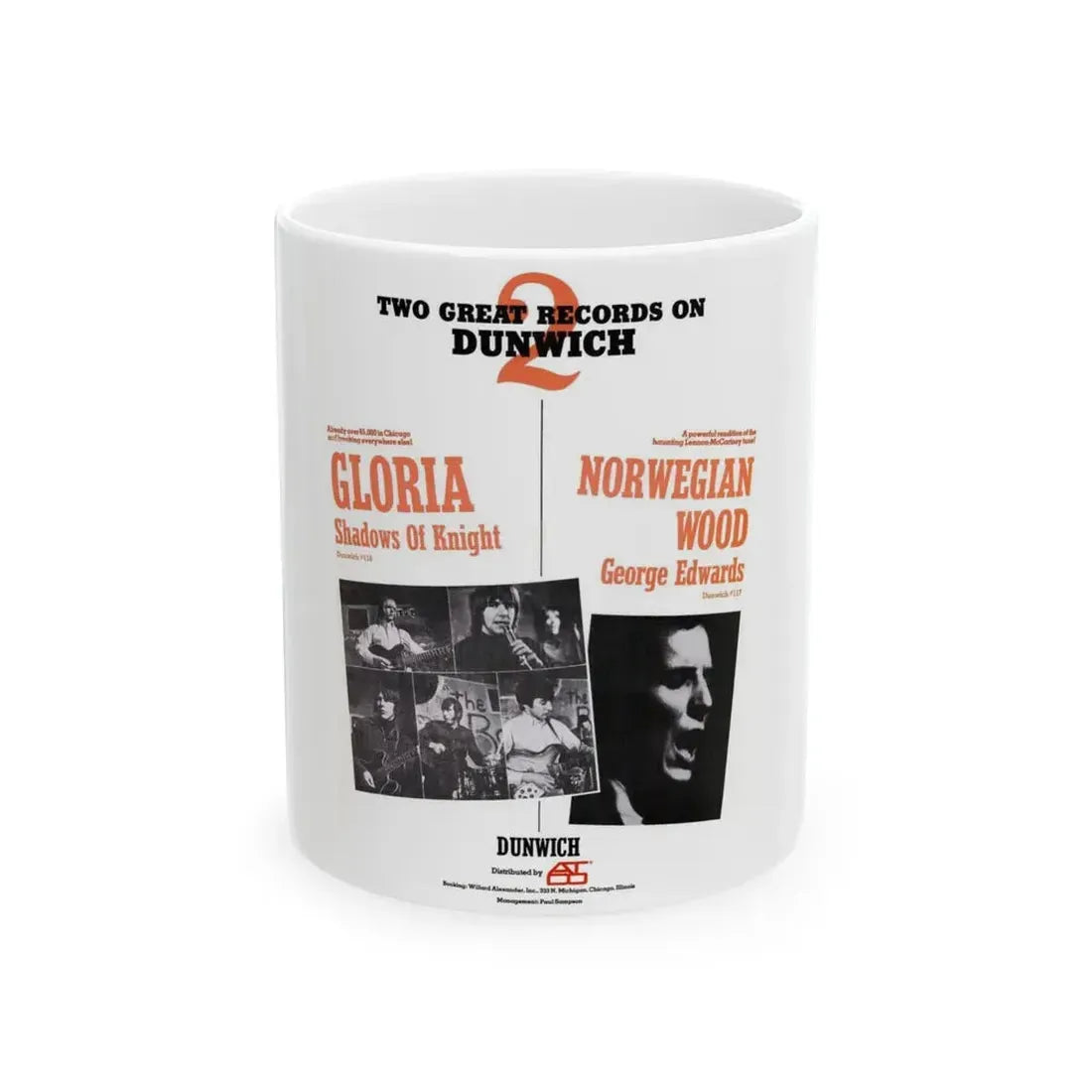 Shadows of Knight 1966 (Music Poster) White Coffee Mug 11oz - Go Mug Yourself