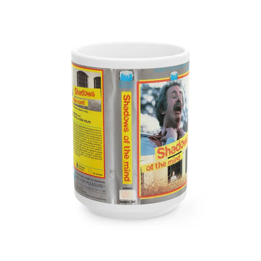 SHADOWS OF THE MIND (VHS COVER) - White Coffee Mug-15oz-Go Mug Yourself