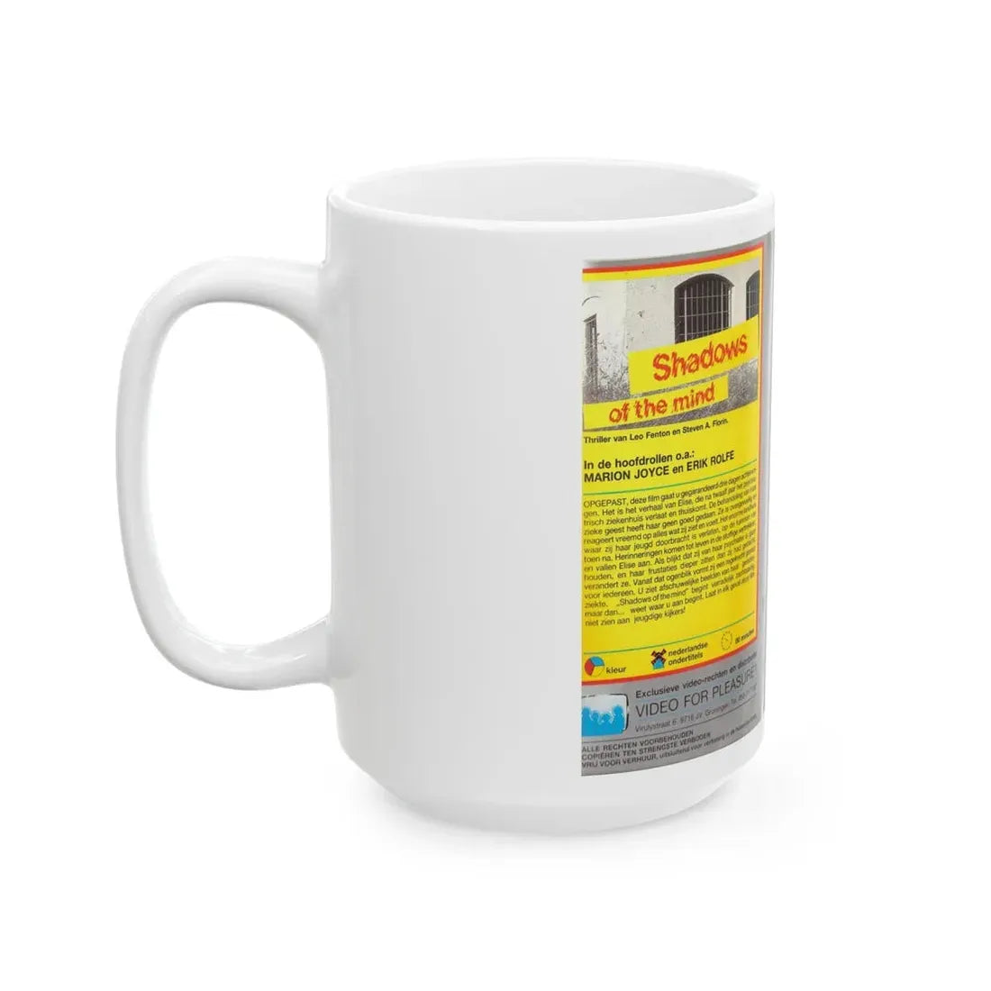 SHADOWS OF THE MIND (VHS COVER) - White Coffee Mug - Go Mug Yourself