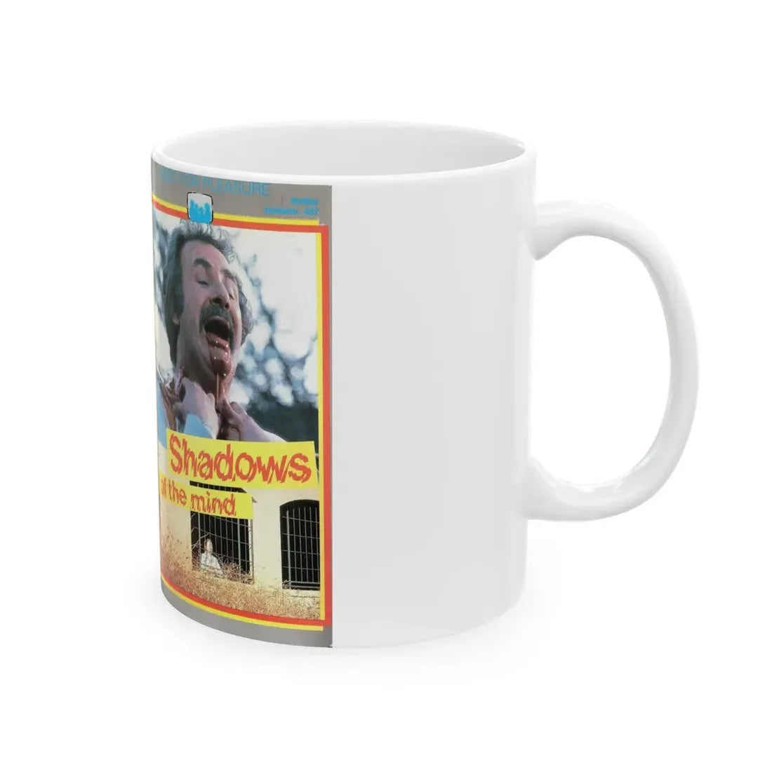 SHADOWS OF THE MIND (VHS COVER) - White Coffee Mug - Go Mug Yourself