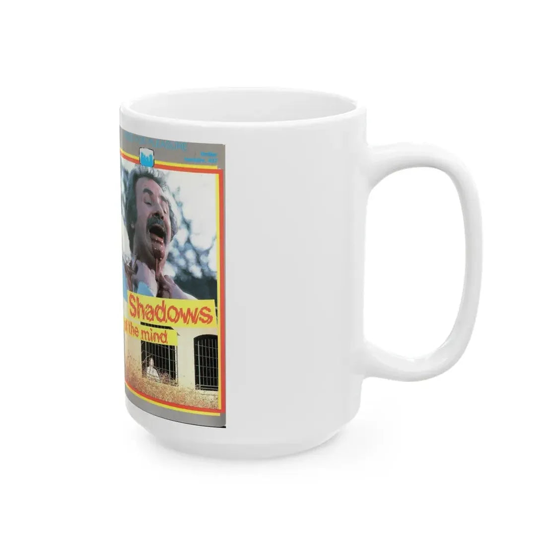 SHADOWS OF THE MIND (VHS COVER) - White Coffee Mug - Go Mug Yourself
