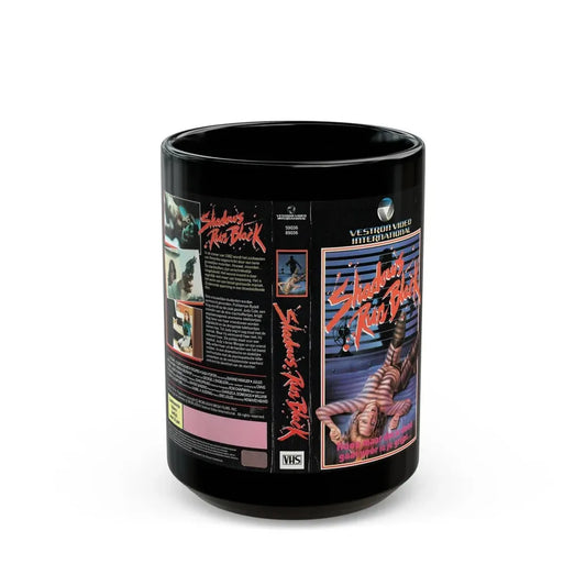 SHADOWS RUN BLACK (VHS COVER) - Black Coffee Mug 15oz - Go Mug Yourself
