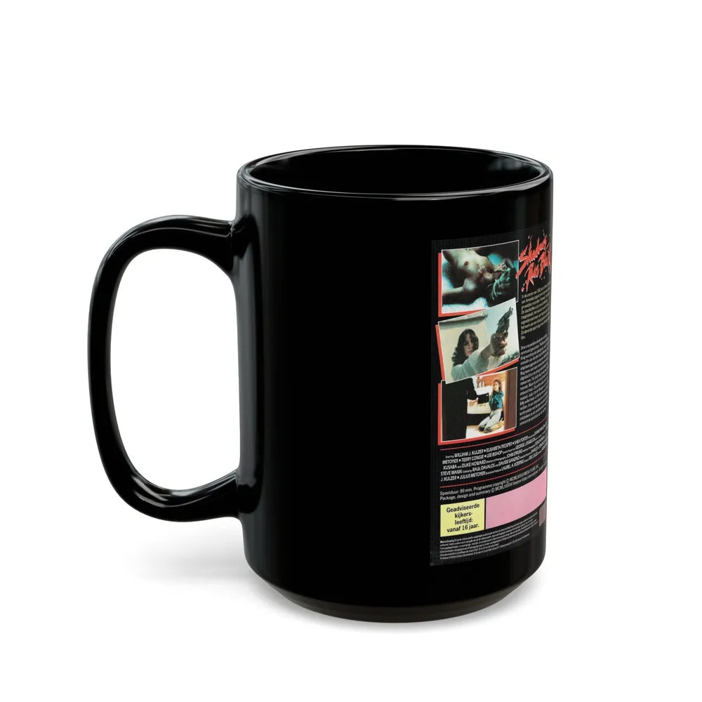 SHADOWS RUN BLACK (VHS COVER) - Black Coffee Mug-Go Mug Yourself