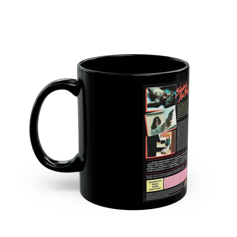 SHADOWS RUN BLACK (VHS COVER) - Black Coffee Mug-Go Mug Yourself