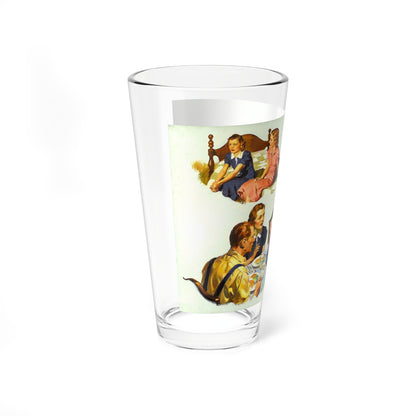 Shady Tree, McCall's illustration, 1937 (Magazine Illustration) Pint Glass 16oz-Go Mug Yourself