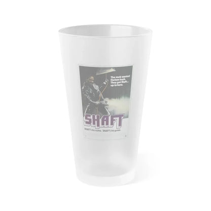 SHAFT 1971 Movie Poster - Frosted Pint Glass 16oz 16oz Frosted - Go Mug Yourself