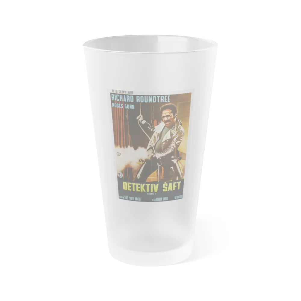 SHAFT (2) 1971 Movie Poster - Frosted Pint Glass 16oz-16oz-Frosted-Go Mug Yourself