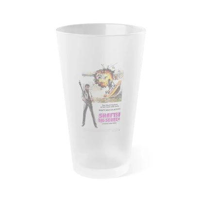 SHAFT'S BIG SCORE! 1972 Movie Poster - Frosted Pint Glass 16oz 16oz Frosted - Go Mug Yourself