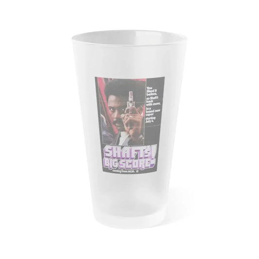 SHAFT'S BIG SCORE! (2) 1972 Movie Poster - Frosted Pint Glass 16oz 16oz Frosted - Go Mug Yourself