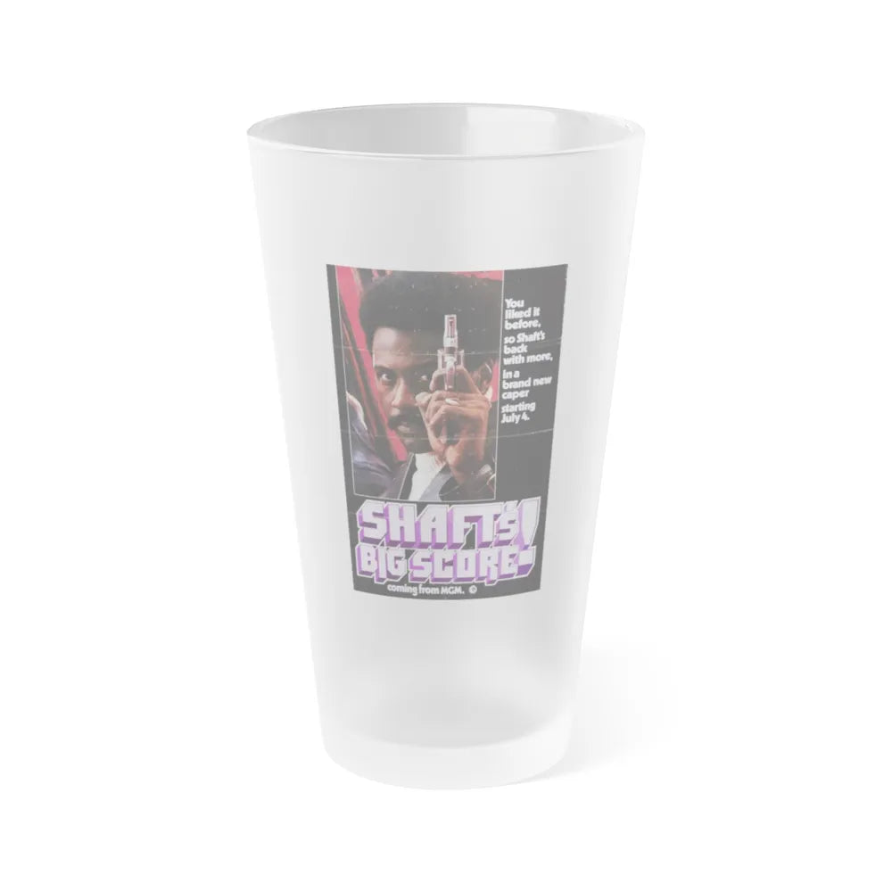 SHAFT'S BIG SCORE! (2) 1972 Movie Poster - Frosted Pint Glass 16oz-16oz-Frosted-Go Mug Yourself