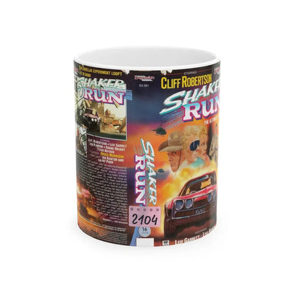 SHAKER RUN (VHS COVER) - White Coffee Mug 11oz - Go Mug Yourself
