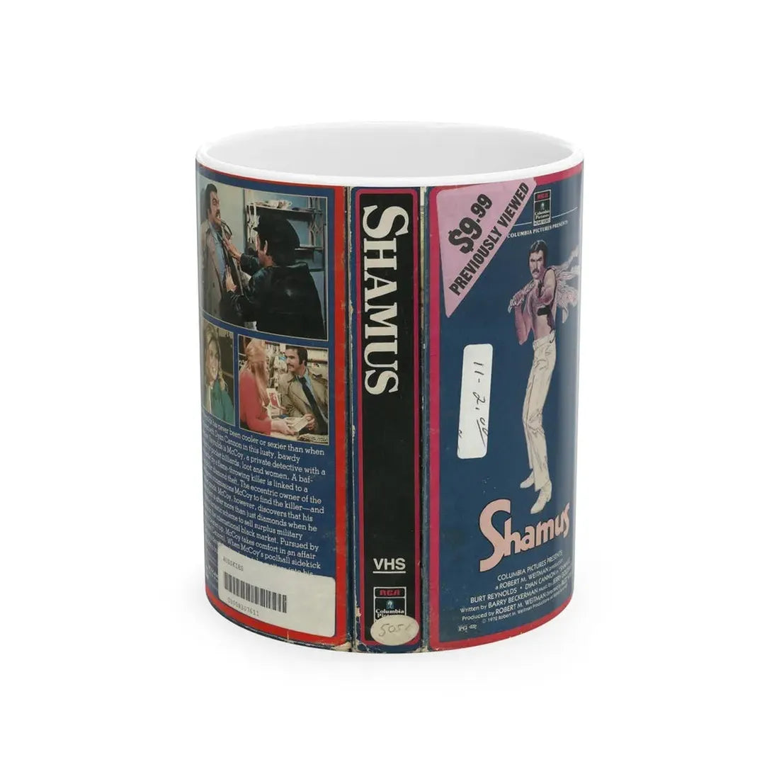 SHAMUS (VHS COVER) - White Coffee Mug 11oz - Go Mug Yourself