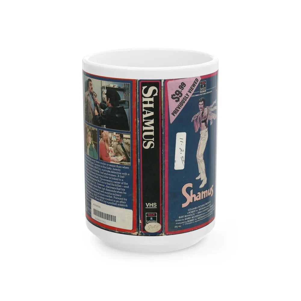 SHAMUS (VHS COVER) - White Coffee Mug-15oz-Go Mug Yourself