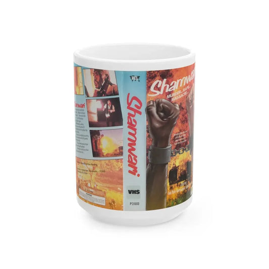 SHAMWARI (VHS COVER) - White Coffee Mug 15oz - Go Mug Yourself