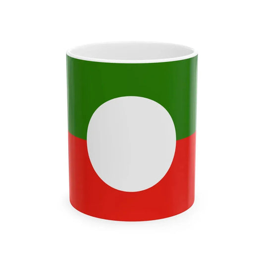 Shan National Democratic Party Flag (Myanmar) White Coffee Mug 11oz - Go Mug Yourself