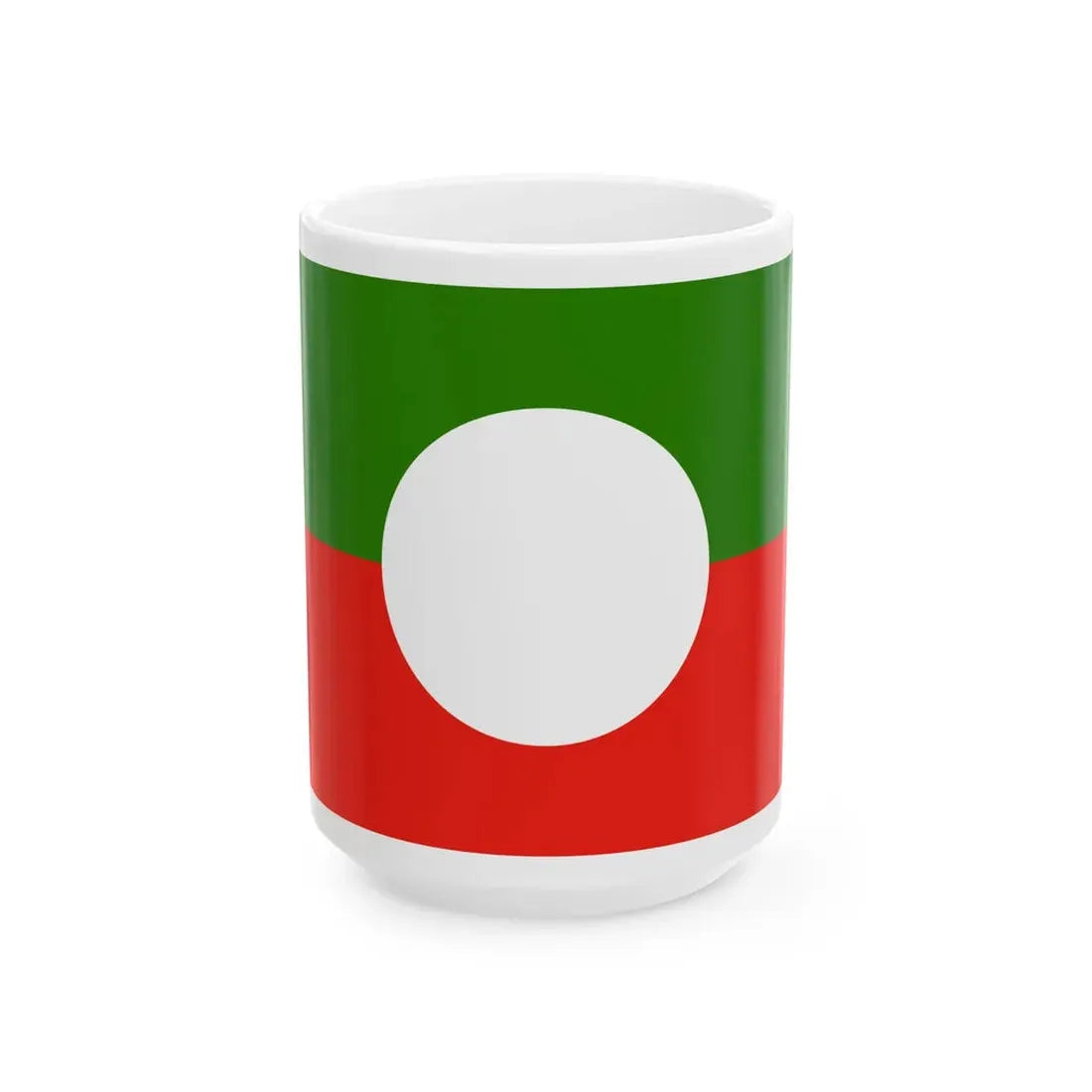 Shan National Democratic Party Flag (Myanmar) White Coffee Mug 15oz - Go Mug Yourself