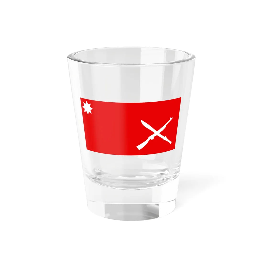 Shan State Army South Flag (Myanmar) Shot Glass 1.5oz 1.5oz - Go Mug Yourself