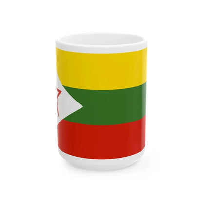 Shan State National Army (Myanmar) White Coffee Mug 15oz - Go Mug Yourself