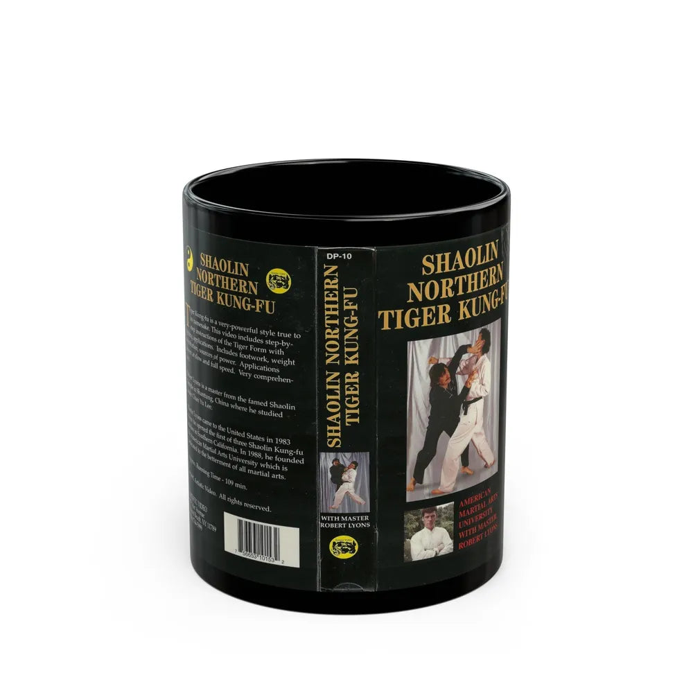 SHAOLIN NORTHERN TIGER KUNG FU (VHS COVER) - Black Coffee Mug-11oz-Go Mug Yourself