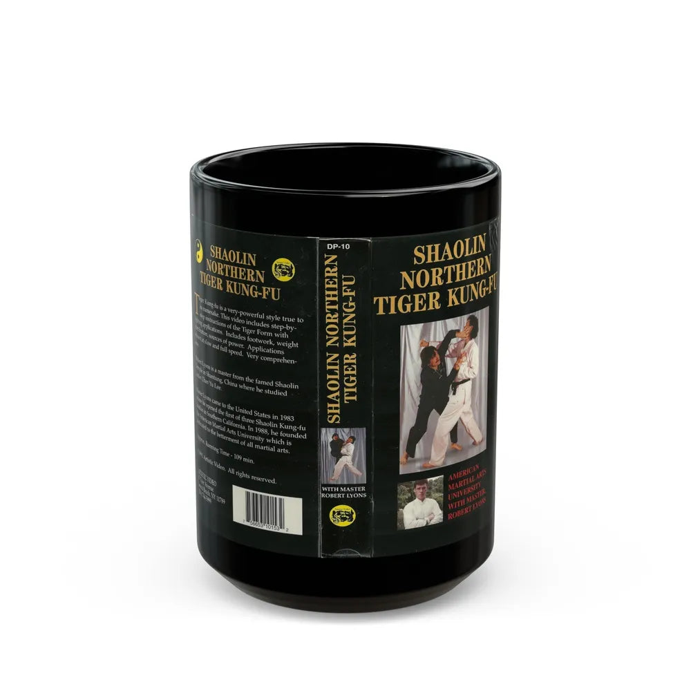 SHAOLIN NORTHERN TIGER KUNG FU (VHS COVER) - Black Coffee Mug-15oz-Go Mug Yourself