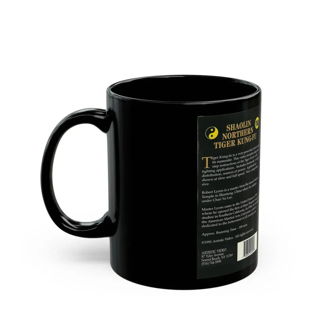 SHAOLIN NORTHERN TIGER KUNG FU (VHS COVER) - Black Coffee Mug - Go Mug Yourself