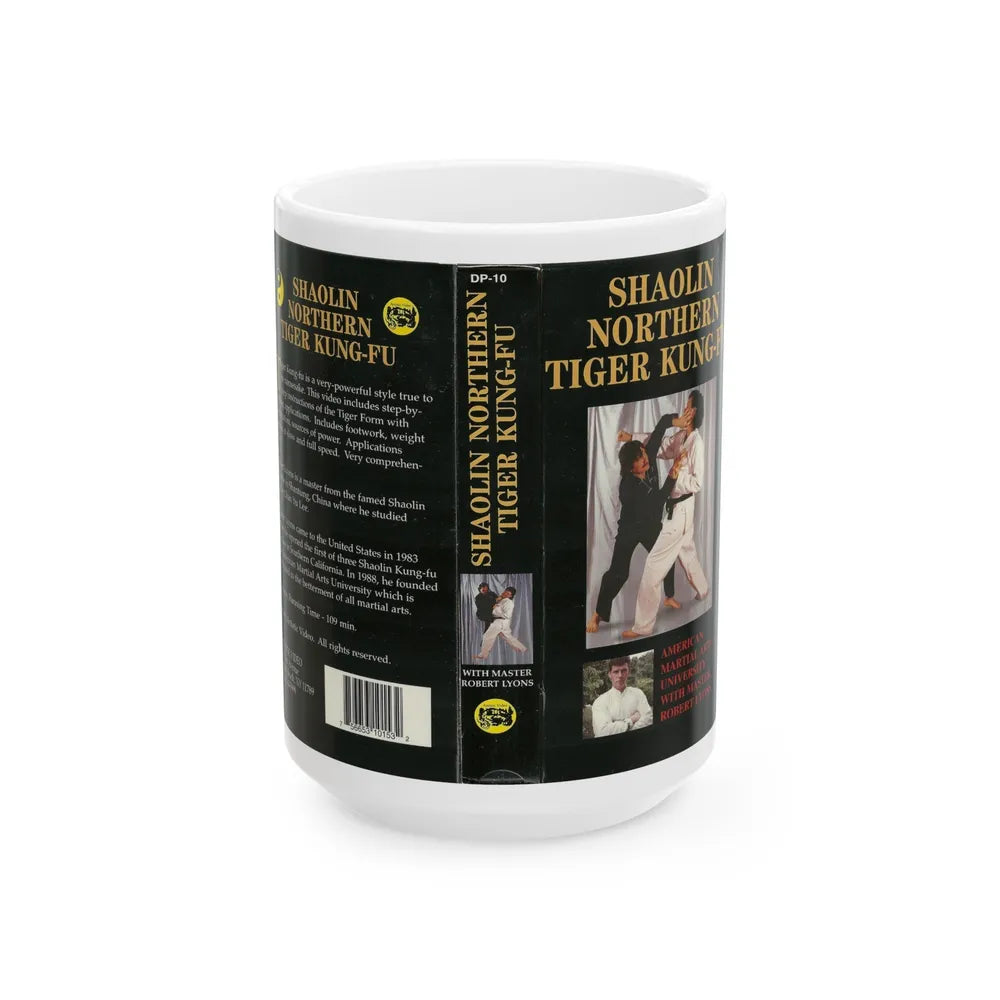 SHAOLIN NORTHERN TIGER KUNG FU (VHS COVER) - White Coffee Mug-15oz-Go Mug Yourself