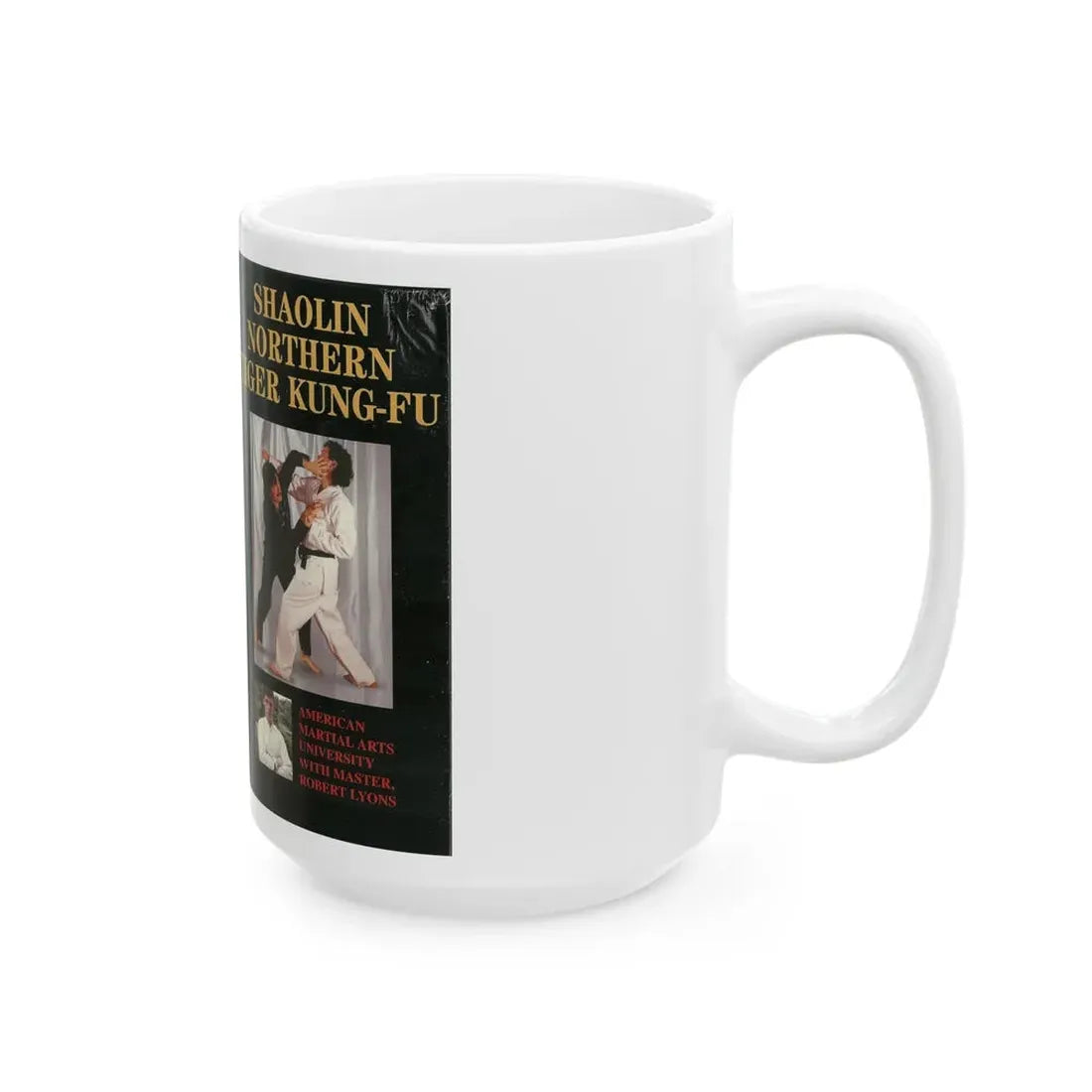SHAOLIN NORTHERN TIGER KUNG FU (VHS COVER) - White Coffee Mug - Go Mug Yourself