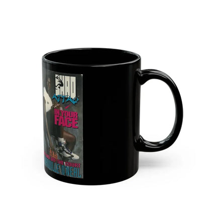 SHAQ ATTACK IN YOUR FACE (VHS COVER) - Black Coffee Mug - Go Mug Yourself
