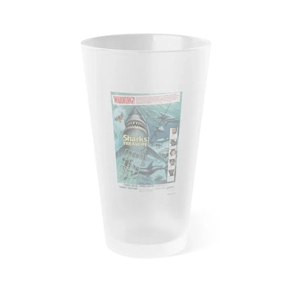SHARKS TREASURE 1975 Movie Poster - Frosted Pint Glass 16oz Default Title - Go Mug Yourself