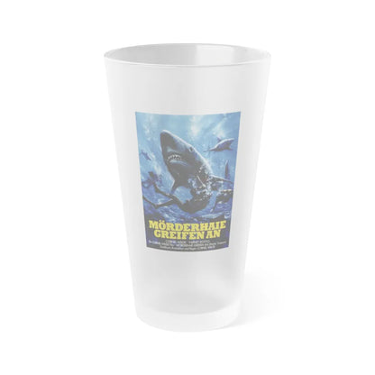 SHARKS TREASURE (GERMAN) 1975 Movie Poster - Frosted Pint Glass 16oz-16oz-Frosted-Go Mug Yourself