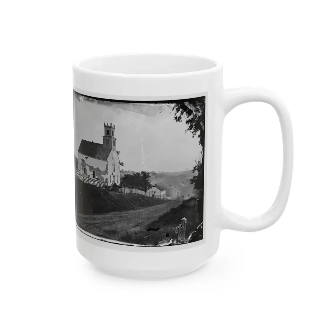Sharpsburg, Md. Lutheran Church (U.S. Civil War) White Coffee Mug - Go Mug Yourself