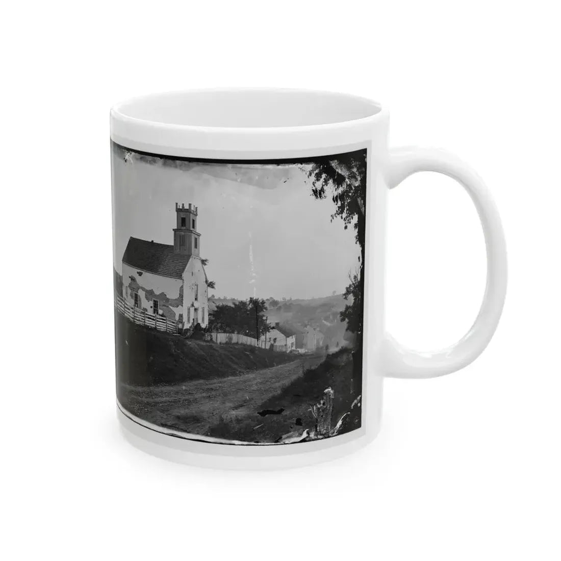 Sharpsburg, Md. Lutheran Church (U.S. Civil War) White Coffee Mug - Go Mug Yourself