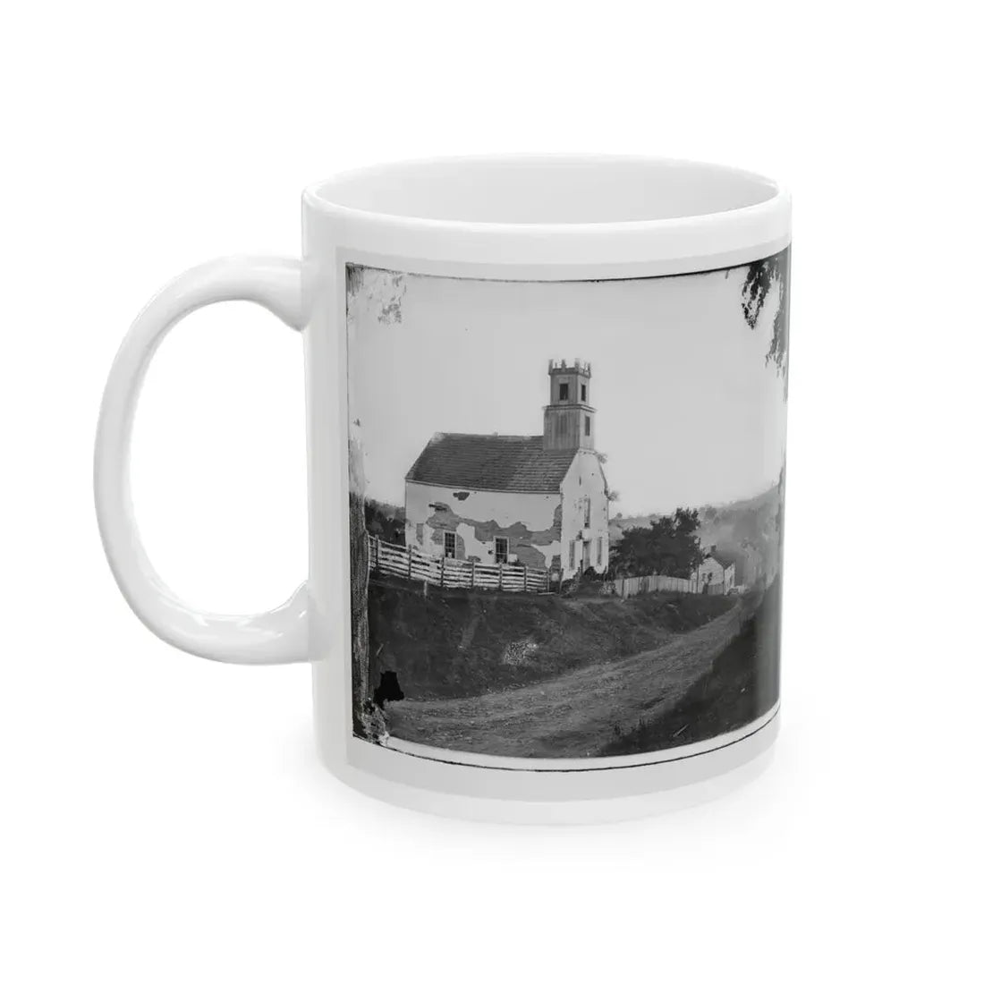 Sharpsburg, Md. Lutheran Church (U.S. Civil War) White Coffee Mug - Go Mug Yourself