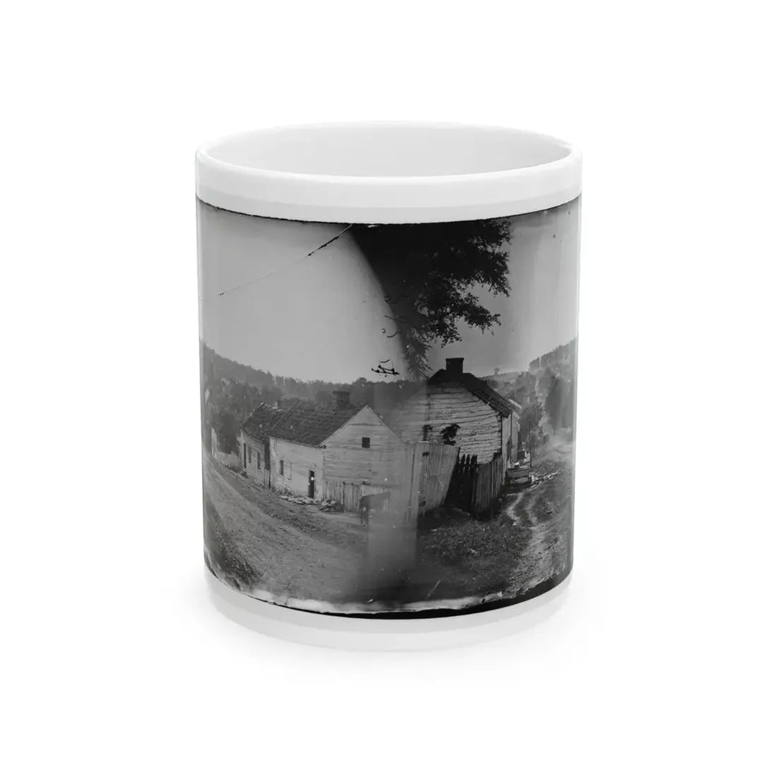 Sharpsburg, Md. Principal Street (U.S. Civil War) White Coffee Mug 11oz - Go Mug Yourself