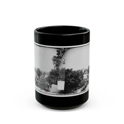 Sharpsburg, Md. View With Episcopal Church In Distance (U.S. Civil War) Black Coffee Mug 15oz - Go Mug Yourself
