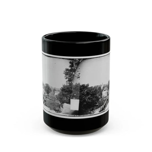 Sharpsburg, Md. View With Episcopal Church In Distance (U.S. Civil War) Black Coffee Mug 15oz - Go Mug Yourself