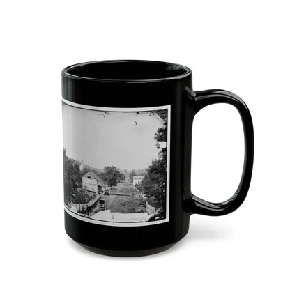 Sharpsburg, Md. View With Episcopal Church In Distance (U.S. Civil War) Black Coffee Mug - Go Mug Yourself
