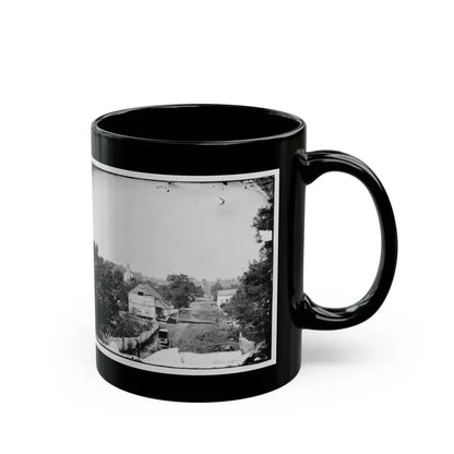 Sharpsburg, Md. View With Episcopal Church In Distance (U.S. Civil War) Black Coffee Mug - Go Mug Yourself