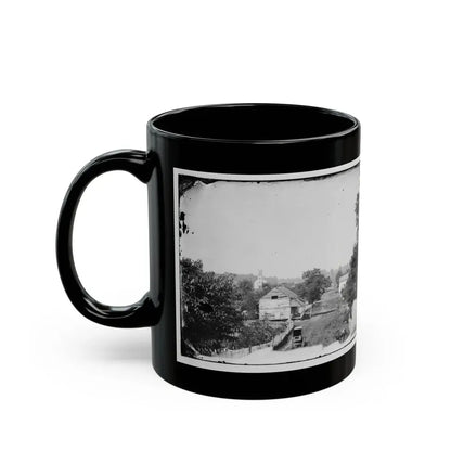 Sharpsburg, Md. View With Episcopal Church In Distance (U.S. Civil War) Black Coffee Mug - Go Mug Yourself