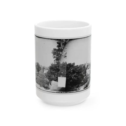 Sharpsburg, Md. View With Episcopal Church In Distance (U.S. Civil War) White Coffee Mug 15oz - Go Mug Yourself