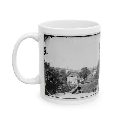 Sharpsburg, Md. View With Episcopal Church In Distance (U.S. Civil War) White Coffee Mug - Go Mug Yourself