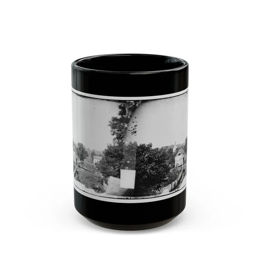 Sharpsburg, Md. View With Episcopal Church In Distance (U.S. Civil War) Black Coffee Mug-15oz-Go Mug Yourself